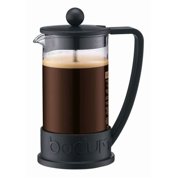 BODUM BRAZIL FRENCH PRESS COFFEE MAKER 3 CUP 0.35 L 12 OZ BLACK